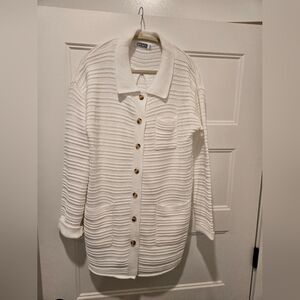 NWOT Porter Collective Button-Up Sweater